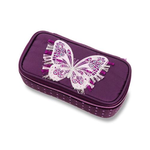 Studentský penál Walker Fame 2.0 Purple Butterfly