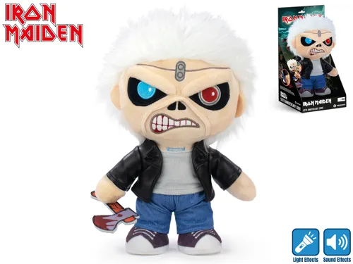 Plyšový Eddie 26 cm se světlem a zvukem na baterie - Iron Maiden