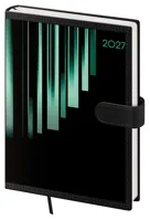 Týdenní diář 2027 Helma A5 Tone s magnetem zelený