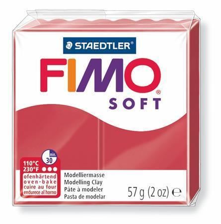 FIMO® soft 8020 modelovací hmota 57g - tmavě červená (26)