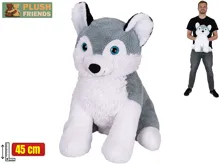 Plyšový husky Plush Friends sedící 45 cm