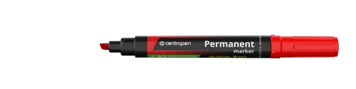 Značkovač Centropen 8516 nevysychavý permanentní, klínový hrot - červený