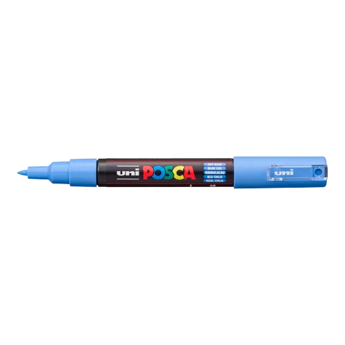 Dekorační popisovač Posca PC-1M, nebesky modrá (48), 0,7 - 1,0 mm