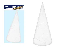 Polystyrenový kužel MFP Paper, výška 30 cm, Ø 11 cm - hladký