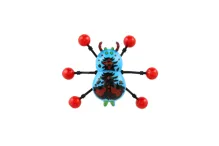 Lezoucí pavouk po skle halloweenský 8 × 6 cm - mix barev (12)