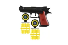 Pistole špuntovka 17 cm s 12 náboji a 2 terči (2)