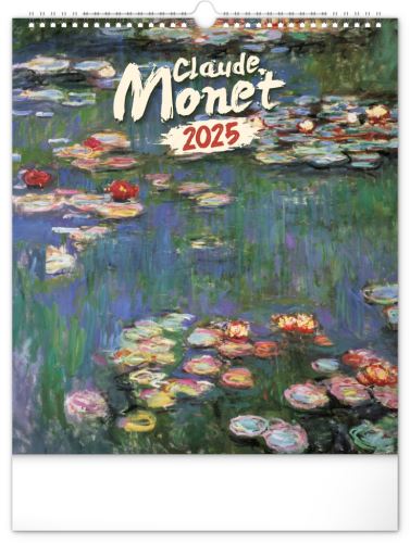 Nástěnný kalendář 2025 Presco Group - Claude Monet, 30 × 34 cm