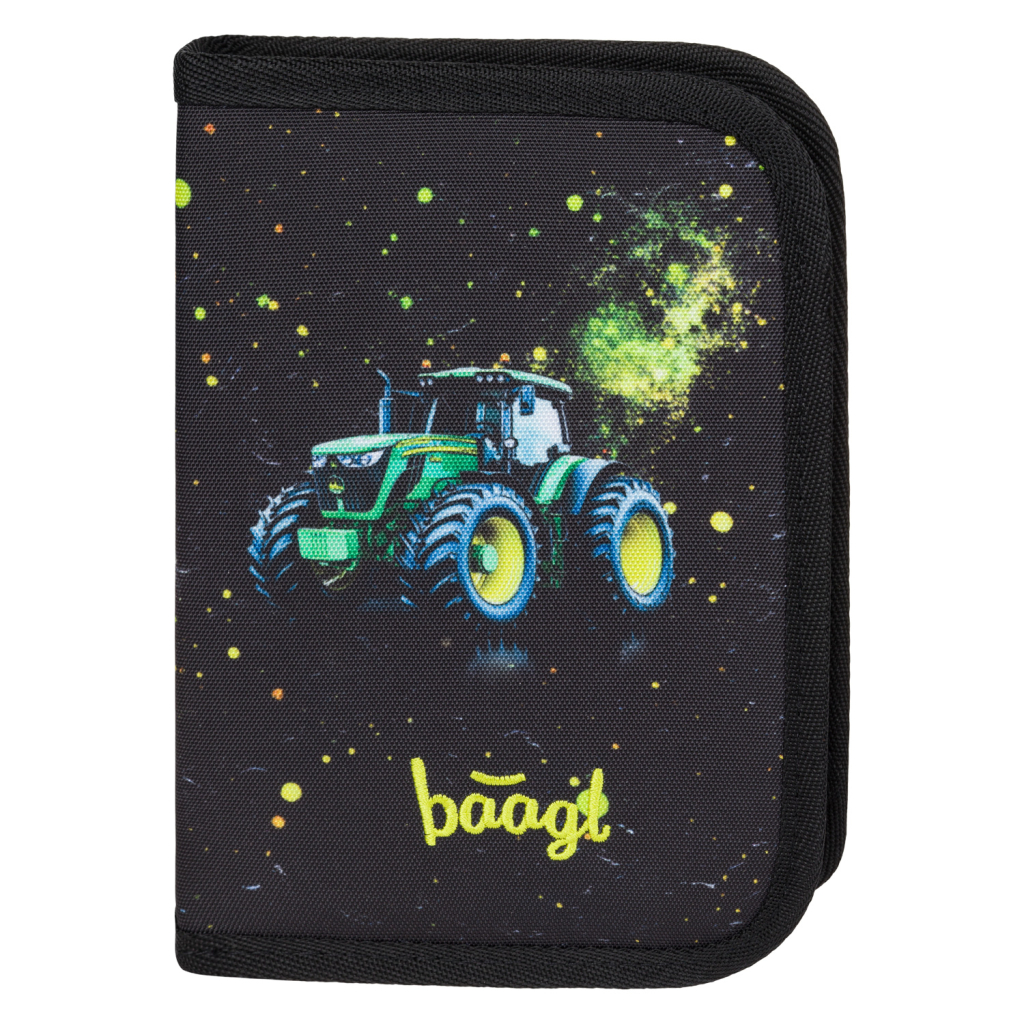 Levně Školní penál Baagl jednopatrový Traktor