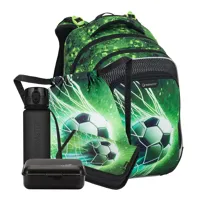 Školní batohový set 5-dílný Bagmaster Lumi 25 B Fotbal
