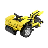 Stavebnice iM.MASTER 2v1 stavební auto plast 320 dílků v krabici 31x23x7cm (5)
