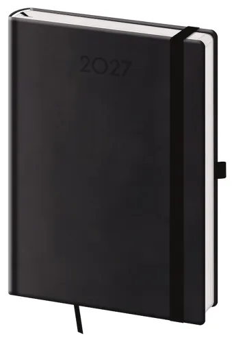 Denní diář 2027 Helma A5 Print Plus černá