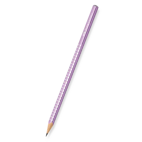 Grafitová tužka Faber-Castell Sparkle - perleťová světle fialová, tvrdost B