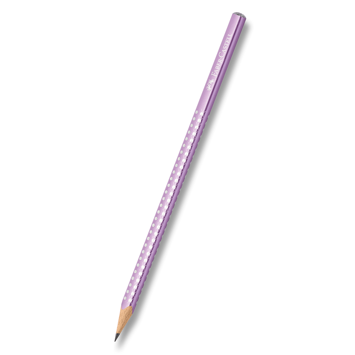 Levně Grafitová tužka Faber-Castell Sparkle - perleťová světle fialová, tvrdost B