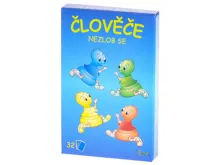 Karty Člověče nezlob se 6,5x1,5x10,5cm 32ks v krabičce (1)