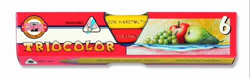Trojhranné pastelky silné lakované Koh-i-noor 3151/6