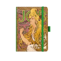 Notes čistý A5 Baloušek Premium 120g Alfons Mucha zelený Notes čistý A5 Baloušek Premium 120g Alfons Mucha zelený