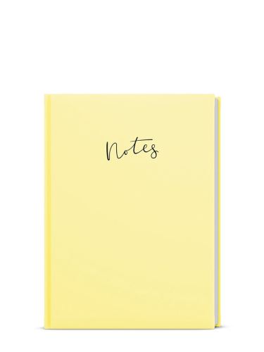 Notes linkovaný A6 Lamino Pastel - žlutá