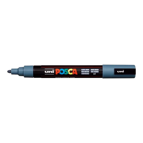 Dekorační popisovač Posca PC-5M, břidlicově šedá (61), 1,8-2,5 mm