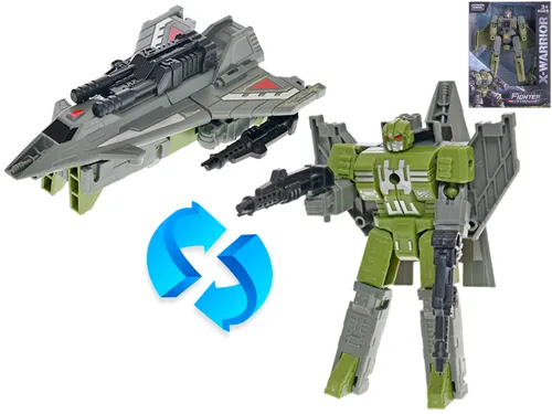 Stíhačka a robot 12 cm - mix barev