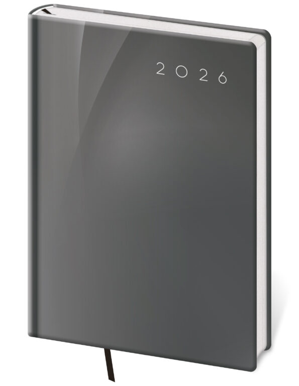 Levně Denní diář 2026 Helma A5 - Vario Grey design
