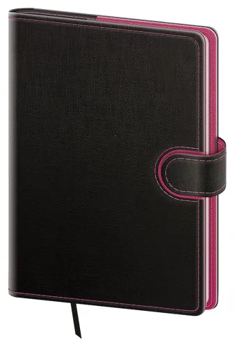 Denní diář 2027 Helma A5 Flip antracit/magenta