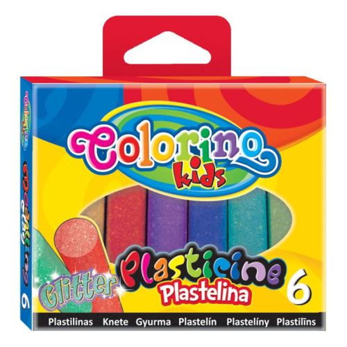 Plastelína Colorino BROKÁT - 6 barev