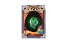 Vejce líhnoucí a rostoucí drak plast 5,5x4,5cm 2 barvy v krabičce 8x11cm 12 ks v boxu (3)