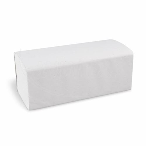 Papírové ručníky skládané Z-Z, 24 x 21 cm, 2-vrstvé, bílé, 4000 ks