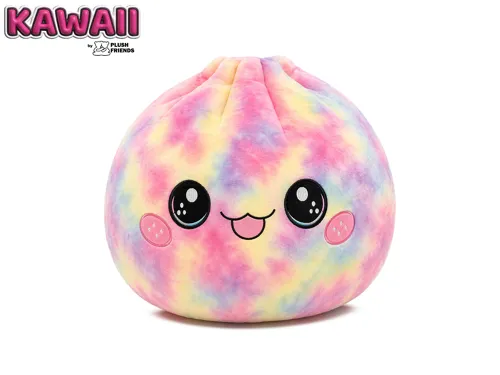 Plyšový knedlíček Plush Friends Kawaii Bao 25 cm - duhový