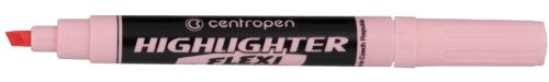 Zvýrazňovač Centropen HIGHLIGHTER FLEXI SOFT 8542 - pastelová růžová