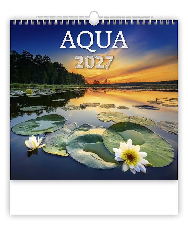 Levně Nástěnný kalendář 2027 Helma Aqua