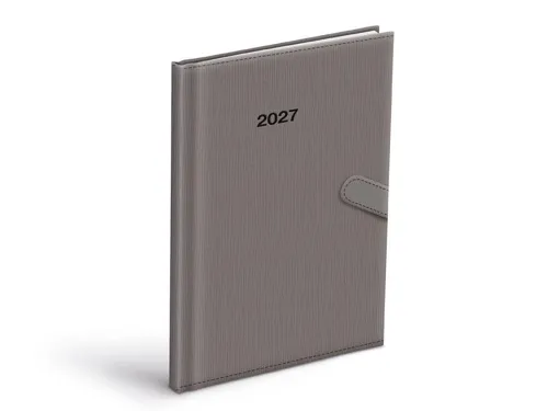 Týdenní diář 2027 MFP A5 T805 PU s magnetem šedý
