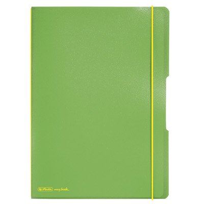 Sešit my.book flex A4/40ls linka+40ls čtvereček PP desky - zelený průhledný