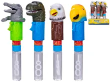 Bublifuk 23 cm se zvířátkem otevírajícím pusu - mix motivů