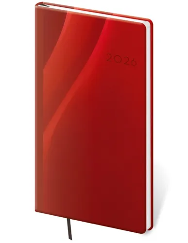Týdenní diář 2026 Helma kapesní - Vario Red design