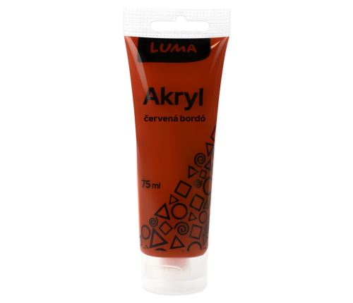 Akrylová barva Luma 75 ml - bordó