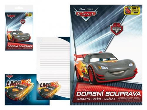 Dopisní papír barevný LUX 5+10 Disney (Cars 2)