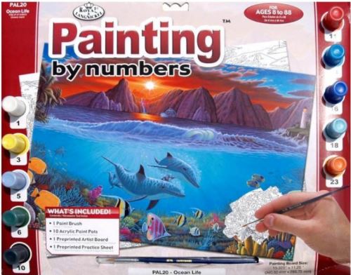 Malování podle čísel 30x40 cm- Podmořský svět