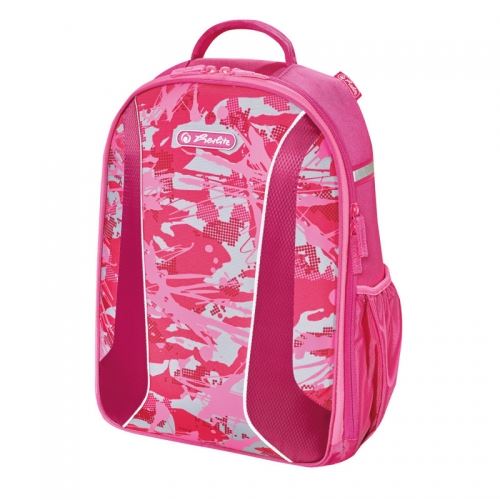 Školní batoh Herlitz be.bag airgo - Kamufláž růžový