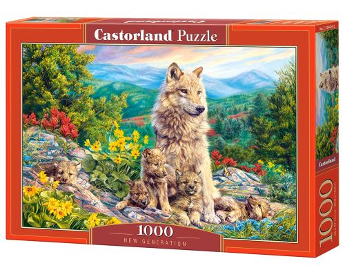 Puzzle Castorland 1000 dílků - Nová generace vlků