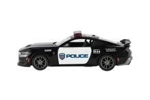 Auto Kinsmart Ford Mustang Dark Horse 2024 policie 1:38, 13 cm na zpětné natažení (4)