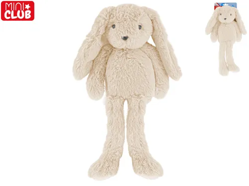 Plyšový zajíček Mini Club s dlouhýma nohama 37 cm - bílý