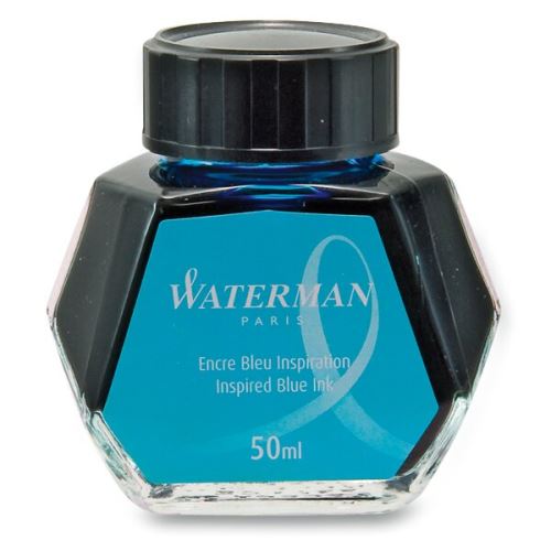 Lahvičkový inkoust Waterman - světle modrý