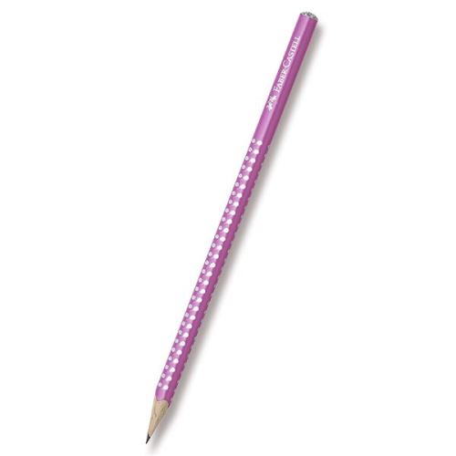 Grafitová tužka Faber-Castell Sparkle - perleťová tmavě růžová