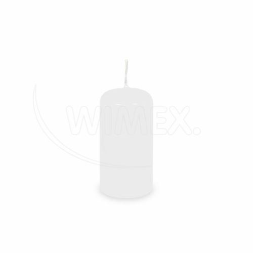 Svíčka válcová Ø 40 x 80 mm bílá, 4ks