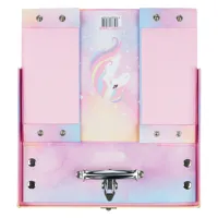 Dětský kufřík skládací s kováním BAAGL - Rainbow Unicorn (3)