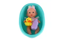 Panenka miminko pevné tělo s vaničkou s doplňky 26 cm (3)