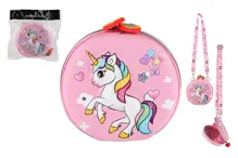 Dětská peněženka se šňůrkou jednorožec 14 cm