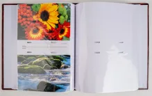 Fotoalbum B-46200 Vinyl 2 hnědé, 10x15/200F, popisové pole (2)