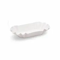 Papírová miska (FSC Mix) nepromastitelná oválná bílá 16 x 9 x 3 cm, 250 ks